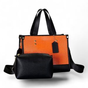 Bolso Tote Geométrico de PU