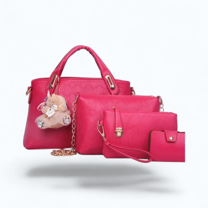 Set de 3 Bolsos con Diseño de Oso