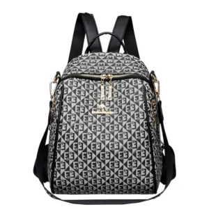 Moda Mochila Retro Famoso Diseñador Estampado con Letras